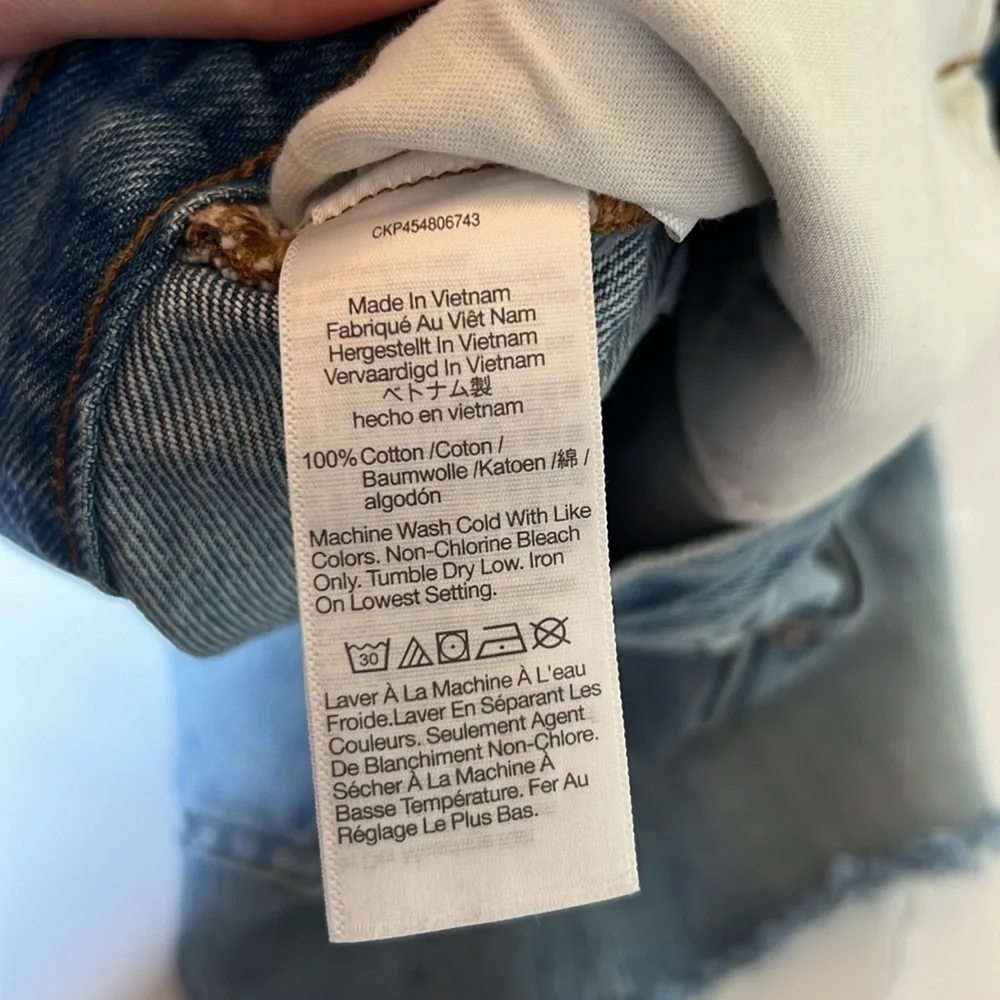 Madwell Relaxed Denim Shorts in Rosemount Wash: Destroyed Hem Edition SZ 27